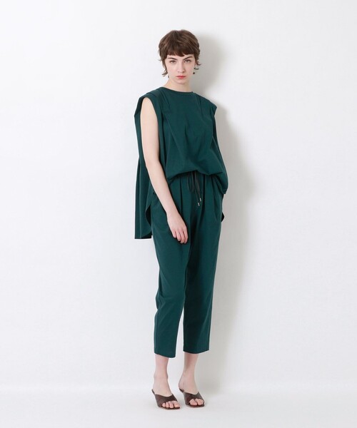 LOVELESS（ラブレス）の「カットコンビジャンプスーツ（つなぎ/オールインワン・レディース・ブラック/グリーン系その他3/グリーン系その他7・36）」の5枚目の写真