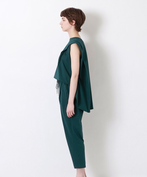 LOVELESS（ラブレス）の「カットコンビジャンプスーツ（つなぎ/オールインワン・レディース・ブラック/グリーン系その他3/グリーン系その他7・36）」の8枚目の写真