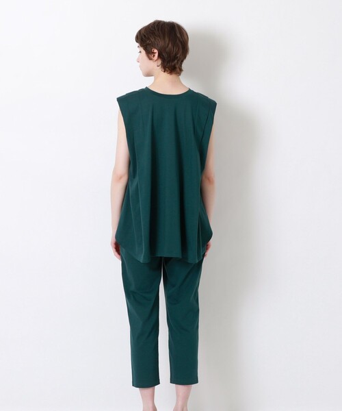 LOVELESS（ラブレス）の「カットコンビジャンプスーツ（つなぎ/オールインワン・レディース・ブラック/グリーン系その他3/グリーン系その他7・36）」の9枚目の写真