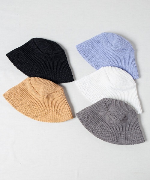 RACAL（ラカル）の「Paper Blend Knit Bucket Hat / ペーパーブレンドニットバケットハット（ニットキャップ/ビーニー・メンズ・オフホワイト/ブラック/ラベンダー/グレー/ベージュ・FREE）」の16枚目の写真