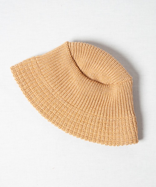 RACAL（ラカル）の「Paper Blend Knit Bucket Hat / ペーパーブレンドニットバケットハット（ニットキャップ/ビーニー・メンズ・オフホワイト/ブラック/ラベンダー/グレー/ベージュ・FREE）」の12枚目の写真