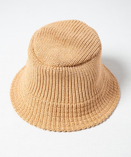 RACAL（ラカル）の「Paper Blend Knit Bucket Hat / ペーパーブレンドニットバケットハット（ニットキャップ/ビーニー・メンズ・オフホワイト/ブラック/ラベンダー/グレー/ベージュ・FREE）」の14枚目の写真