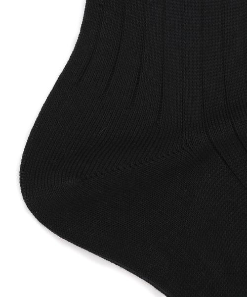 green label relaxing（グリーンレーベルリラクシング）の「ARM RIB SOLID ソックス2 ◆（ソックス/靴下・メンズ・ブラック/ダークグレー/ネイビー/ダークブラウン・フリー）」の6枚目の写真