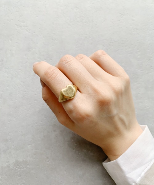 iso（イソ）の「マットメタルハートリング（リング・レディース・シルバー/ゴールド・FREE）」の15枚目の写真