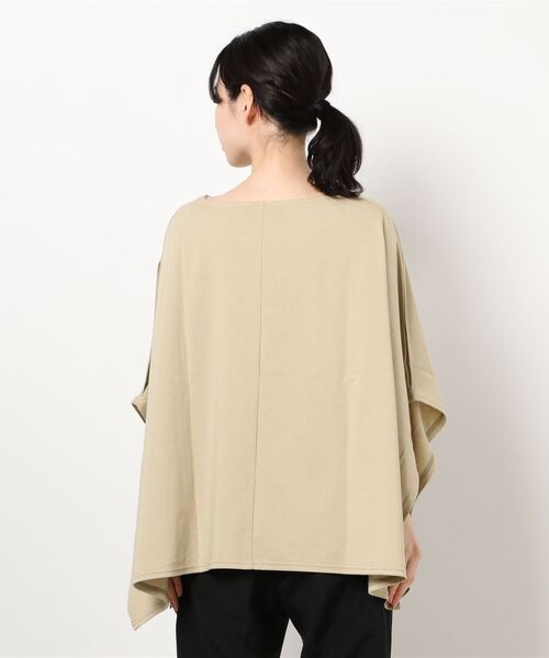 ELVENCE DEUX(エルベンスドゥ)の「キレイメポンチョ【SETUP可】(Tシャツ/カットソー・レディース・ブラック/ベージュ/ピンク/モカ/グリーン・FREE)」の11枚目の写真