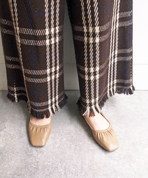 byあしながおじさん | ギャザーフラットシューズ　-8750375(パンプス)