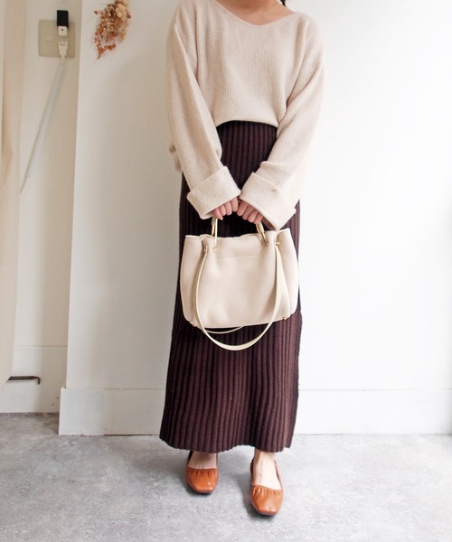 byあしながおじさん（バイアシナガオジサン）の「ギャザーフラットシューズ　-8750375（パンプス・レディース・ブラウン/ブラック/ベージュ/アイボリー・23.0cm/24.0cm/24.5cm/23.5cm/22.5cm）」の15枚目の写真