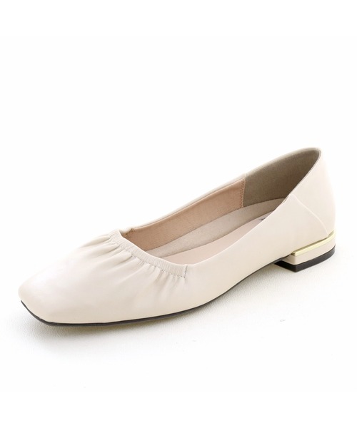 byあしながおじさん（バイアシナガオジサン）の「ギャザーフラットシューズ　-8750375（パンプス・レディース・ブラウン/ブラック/ベージュ/アイボリー・23.0cm/24.0cm/24.5cm/23.5cm/22.5cm）」の22枚目の写真