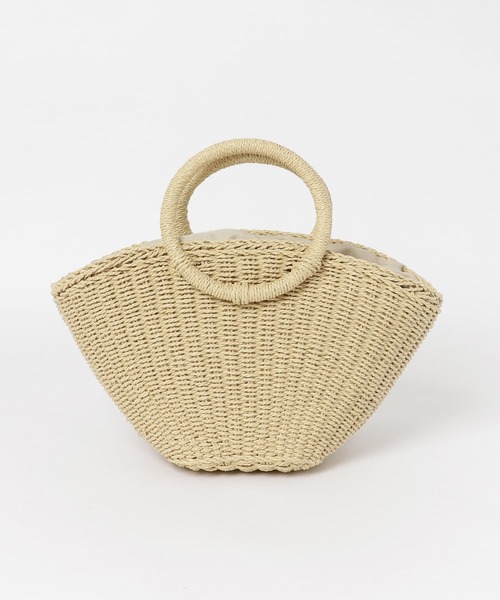 ITEMS URBANRESEARCH（アイテムズ アーバンリサーチ）の「ペーパーカゴバッグ（ショルダーバッグ・レディース・ナチュラル/ブラウン・-）」の7枚目の写真