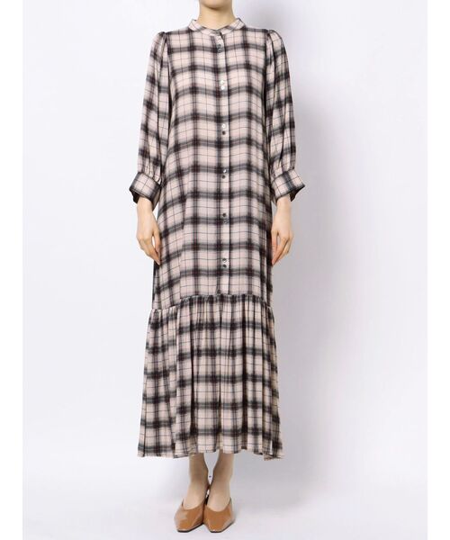 COTORICA（コトリカ）の「【THE DAYZ TOKYO】裾ギャザーボリュームチェックワンピース（ワンピース・レディース・ブラック/ベージュ・SMALL/MEDIUM）」の16枚目の写真