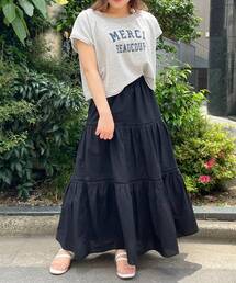 MAJESTIC LEGON | ハシゴレースティアードスカート(スカート)
