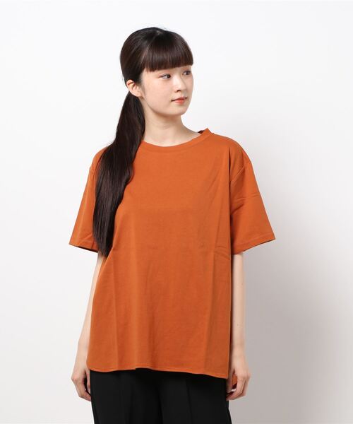 LOWRYS FARM（ローリーズファーム）の「バックスクエアヘムユルＴＳＳ　957488（Tシャツ/カットソー・レディース・ホワイト/ブラック/オレンジ/グリーン・FREE）」の12枚目の写真