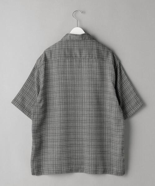 BEAUTY&YOUTH UNITED ARROWS（ビューティーアンドユースユナイテッドアローズ）の「BY ドビー チェック キャンプカラー シャツ（シャツ/ブラウス・メンズ・ダークブラウン/ダークグレー・SMALL/MEDIUM/LARGE/X-LARGE）」の10枚目の写真