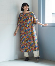 bulle de savon（ビュルデサボン）の「sunset flowerプリント ど