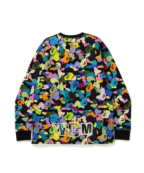 A BATHING APE（アベイシングエイプ）の「MULTI CAMO SHARK WIDE L/S TEE M（Tシャツ/カットソー・メンズ・ホワイト/ブラック・MEDIUM/LARGE/X-LARGE/XX-LARGE/SMALL）」の8枚目の写真