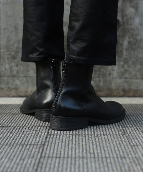 BEAMS(ビームス)の「BEAMS / バックジップ ブーツ(ドレスシューズ・メンズ・ブラック/ブラック系その他4・40/41/42/43)」の6枚目の写真