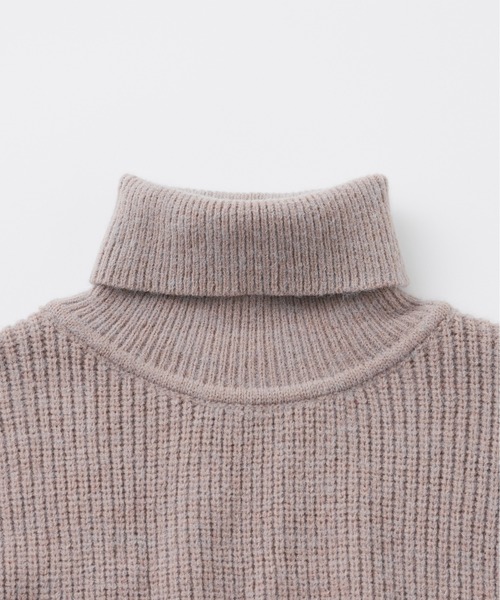 Libra Cue（リブラ キュー）の「サイドリボンニットベスト（ニット/セーター・レディース・ブラック/アイボリー/グレイッシュベージュ・FREE）」の4枚目の写真