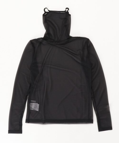 JOHN LAWRENCE SULLIVAN(ジョンローレンスサリバン)の「SEE-THROUGH EARHOOK HI-NECK TOP(Tシャツ/カットソー・メンズ・ホワイト/ブラック・SMALL/MEDIUM)」の3枚目の写真