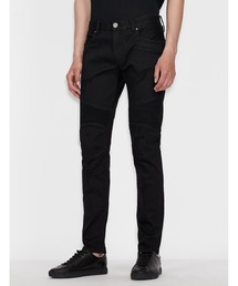 【A|X アルマーニ エクスチェンジ】バイカー ダメージデニムパンツ_J27/SKINNY