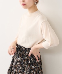 natural couture | 便利な袖シアーシンプルプチハイニット(ニット/セーター)