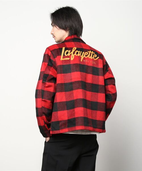 Lafayette（ラファイエット）の「LFYT ラファイエット [Lafayette] - ウール ジップ ワーク ジャケット [WOOL ZIP WORK JACKET]（その他アウター・メンズ・ブラック/レッド・XL/M/L/XXL）」の17枚目の写真