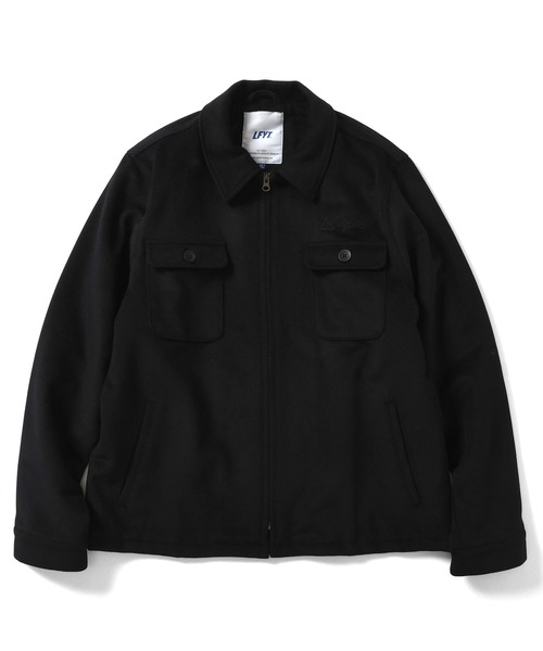 Lafayette（ラファイエット）の「LFYT ラファイエット [Lafayette] - ウール ジップ ワーク ジャケット [WOOL ZIP WORK JACKET]（その他アウター・メンズ・ブラック/レッド・XL/M/L/XXL）」の2枚目の写真