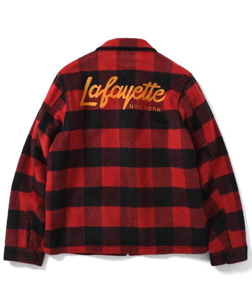 Lafayette（ラファイエット）の「LFYT ラファイエット [Lafayette] - ウール ジップ ワーク ジャケット [WOOL ZIP WORK JACKET]（その他アウター・メンズ・ブラック/レッド・XL/M/L/XXL）」の14枚目の写真