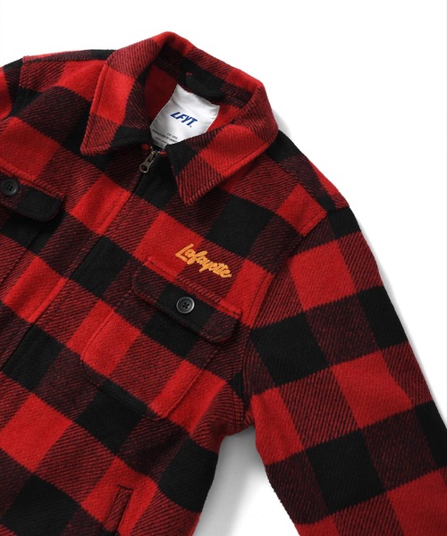 Lafayette（ラファイエット）の「LFYT ラファイエット [Lafayette] - ウール ジップ ワーク ジャケット [WOOL ZIP WORK JACKET]（その他アウター・メンズ・ブラック/レッド・XL/M/L/XXL）」の8枚目の写真