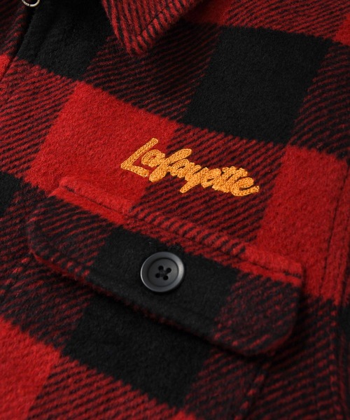 Lafayette（ラファイエット）の「LFYT ラファイエット [Lafayette] - ウール ジップ ワーク ジャケット [WOOL ZIP WORK JACKET]（その他アウター・メンズ・ブラック/レッド・XL/M/L/XXL）」の10枚目の写真