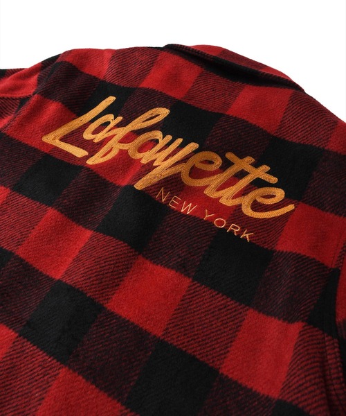 Lafayette（ラファイエット）の「LFYT ラファイエット [Lafayette] - ウール ジップ ワーク ジャケット [WOOL ZIP WORK JACKET]（その他アウター・メンズ・ブラック/レッド・XL/M/L/XXL）」の13枚目の写真