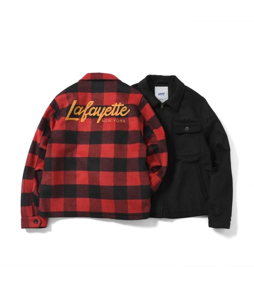Lafayette（ラファイエット）の「LFYT ラファイエット [Lafayette] - ウール ジップ ワーク ジャケット [WOOL ZIP WORK JACKET]（その他アウター・メンズ・ブラック/レッド・XL/M/L/XXL）」の15枚目の写真