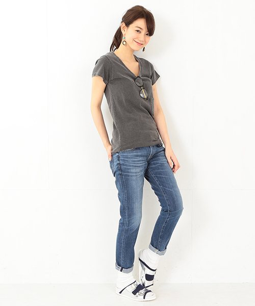 Ray BEAMS（レイビームス）の「Amb / トリコット メタルベルト サンダル（サンダル・レディース・シルバー・36/35/38/37）」の4枚目の写真