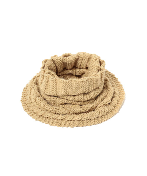 Ray BEAMS（レイビームス）の「Ray BEAMS / ニット スヌード ②（ネックウォーマー/スヌード・レディース・ベージュ・ONE SIZE）」の3枚目の写真