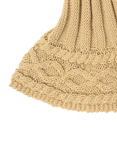 Ray BEAMS（レイビームス）の「Ray BEAMS / ニット スヌード ②（ネックウォーマー/スヌード・レディース・ベージュ・ONE SIZE）」の4枚目の写真