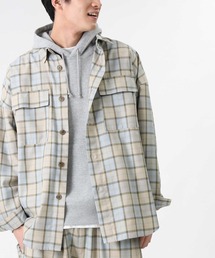 BACK NUMBER | 【BACK NUMBER】ビッグシルエットチェック柄CPOシャツ【セットアップ対応】(シャツ/ブラウス)