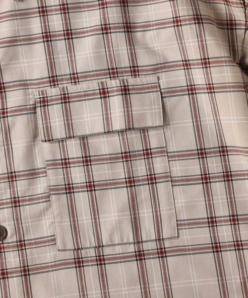 BACK NUMBER（バックナンバー）の「【BACK NUMBER】ビッグシルエットチェック柄CPOシャツ【セットアップ対応】（シャツ/ブラウス・メンズ・ブラウン/グリーン/ライトブラウン/ベージュ・XL/M/L）」の12枚目の写真