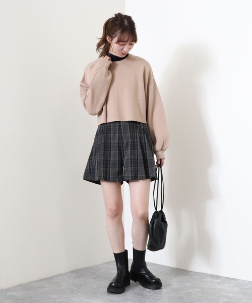 archives(アルシーヴ)の「カットシャーリングハイネックプルオーバー(Tシャツ/カットソー・レディース・ブラック/アイボリー/オレンジ/マスタード・MEDIUM)」の13枚目の写真