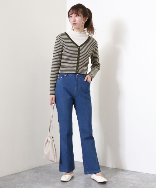 archives(アルシーヴ)の「カットシャーリングハイネックプルオーバー(Tシャツ/カットソー・レディース・ブラック/アイボリー/オレンジ/マスタード・MEDIUM)」の5枚目の写真