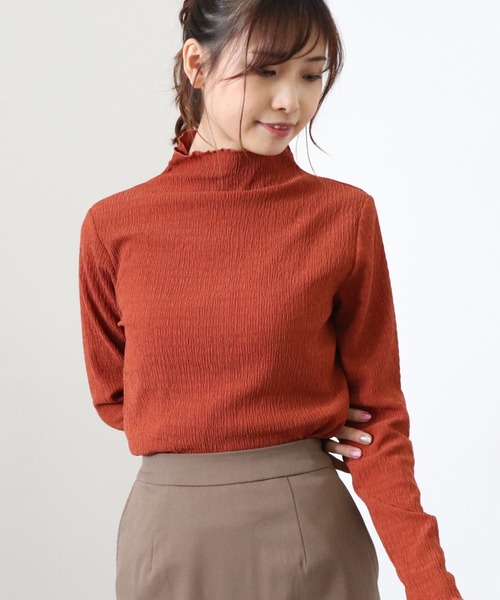 archives(アルシーヴ)の「カットシャーリングハイネックプルオーバー(Tシャツ/カットソー・レディース・ブラック/アイボリー/オレンジ/マスタード・MEDIUM)」の16枚目の写真