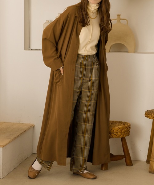 Ambre Neige(アンブルネージュ)の「シャツワンピース/【WEB/EC限定商品】(シャツワンピース・レディース・ダークブラウン/ベージュ/アイボリー・FREE)」の22枚目の写真