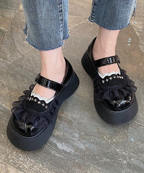 SFW（エスエフダブリュー）の「厚底ロリータシューズ フラット