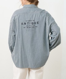 PUAL CE CIN | デニム刺繍×プリントブラウス(シャツ/ブラウス)