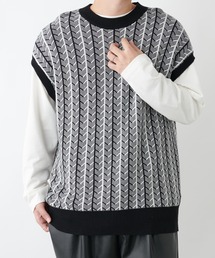 COLONY 2139 | ジャガードニットベスト※ユニセックス対応(ベスト)