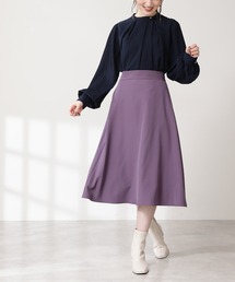 N.（N. Natural Beauty Basic） | 【S Size Line】◆ウエストステッチフレアスカート(スカート)