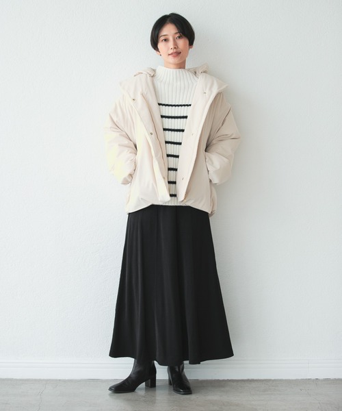 LEPSIM（レプシィム）の「フード中綿ジャケット　229720（ダウンジャケット/コート・レディース・ブラック/グリーン/キナリ・FREE）」の10枚目の写真