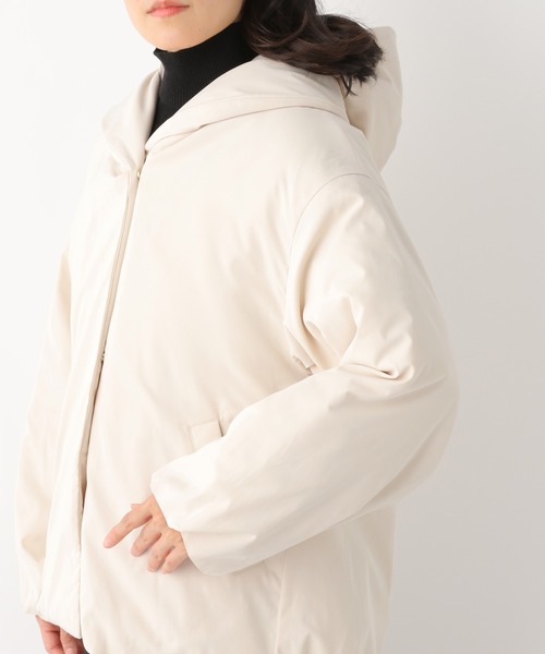 LEPSIM（レプシィム）の「フード中綿ジャケット　229720（ダウンジャケット/コート・レディース・ブラック/グリーン/キナリ・FREE）」の11枚目の写真