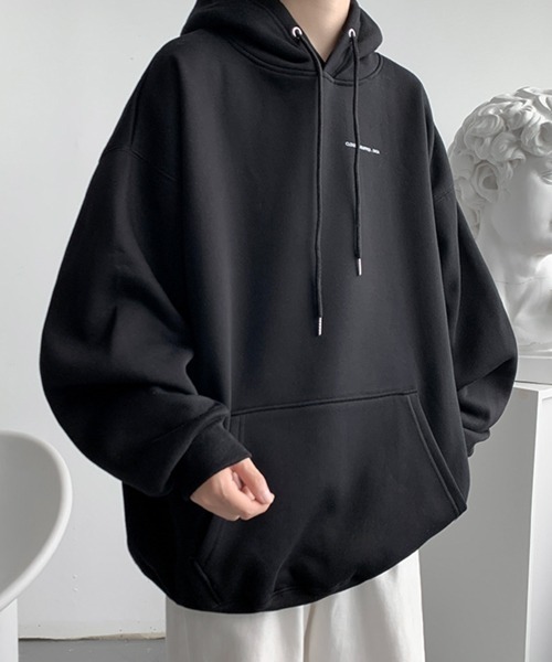 NOWLE（ノウル）の「【NOWLE】バック グラフィック プリント パーカー（パーカー・メンズ・ホワイト/ブラック/グレー・MEDIUM/LARGE/X-LARGE/XX-LARGE）」の6枚目の写真