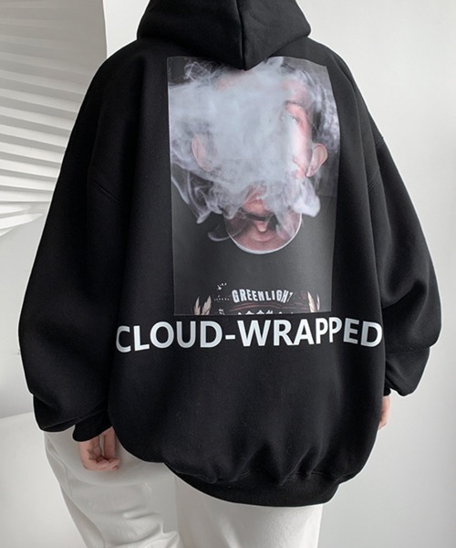 NOWLE（ノウル）の「【NOWLE】バック グラフィック プリント パーカー（パーカー・メンズ・ホワイト/ブラック/グレー・MEDIUM/LARGE/X-LARGE/XX-LARGE）」の16枚目の写真