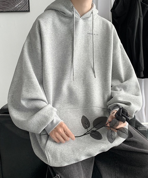 NOWLE（ノウル）の「【NOWLE】バック グラフィック プリント パーカー（パーカー・メンズ・ホワイト/ブラック/グレー・MEDIUM/LARGE/X-LARGE/XX-LARGE）」の18枚目の写真