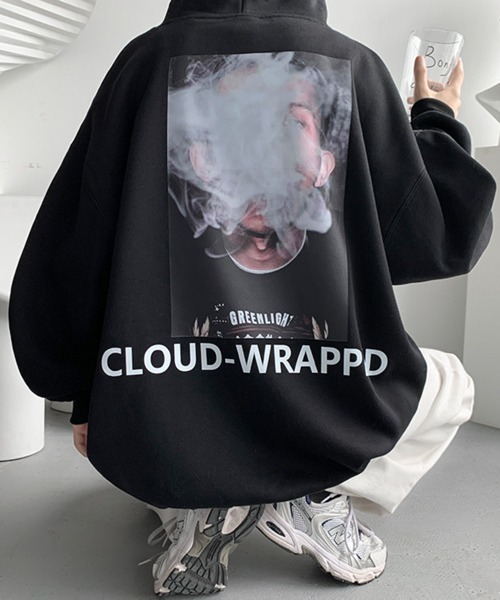 NOWLE（ノウル）の「【NOWLE】バック グラフィック プリント パーカー（パーカー・メンズ・ホワイト/ブラック/グレー・MEDIUM/LARGE/X-LARGE/XX-LARGE）」の12枚目の写真